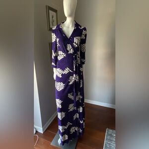 DVF Maxi wrap dress